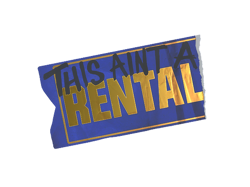 Sticker | Ain't A Rental (Foil)