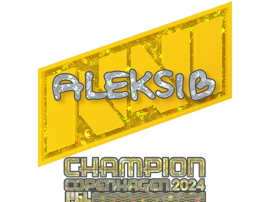 Sticker | Aleksib (Glitter, Champion) | Copenhagen 2024