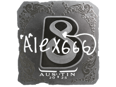Sticker | alex666 (Foil) | Austin 2025