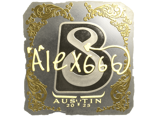 Sticker | alex666 (Gold) | Austin 2025