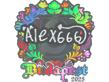 Sticker | alex666 (Holo) | Budapest 2025