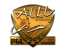 Sticker | allu (Gold) | Krakow 2017