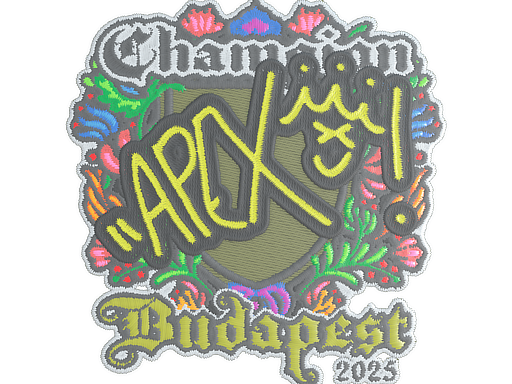 Sticker | apEX (Embroidered, Champion) | Budapest 2025