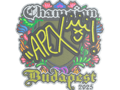 Sticker | apEX (Embroidered, Champion) | Budapest 2025