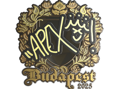 Sticker | apEX (Gold) | Budapest 2025