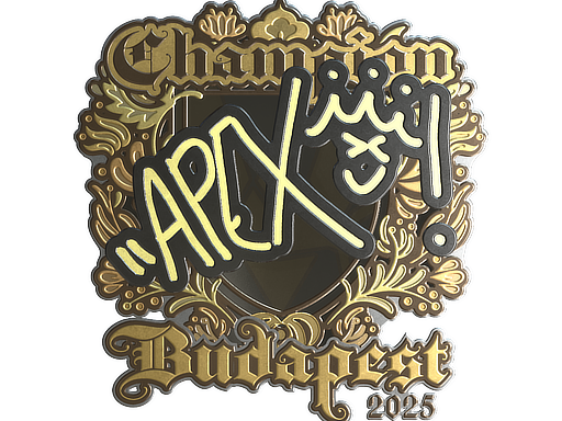 Sticker | apEX (Gold, Champion) | Budapest 2025
