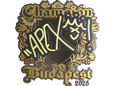 Sticker | apEX (Gold, Champion) | Budapest 2025