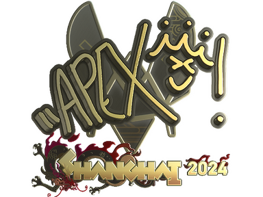 Sticker | apEX (Gold) | Shanghai 2024