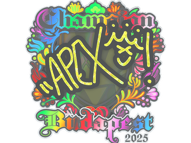Sticker | apEX (Holo, Champion) | Budapest 2025