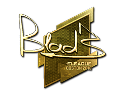 Sticker | B1ad3 (Gold) | Boston 2018