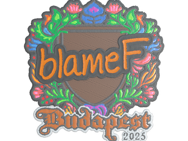 Sticker | blameF (Embroidered) | Budapest 2025