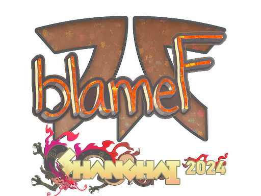 Sticker | blameF (Glitter) | Shanghai 2024