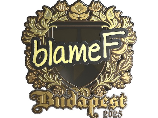 Sticker | blameF (Gold) | Budapest 2025