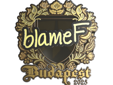 Sticker | blameF (Gold) | Budapest 2025