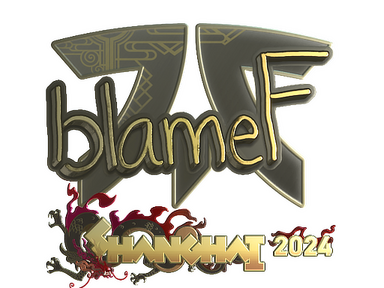 Sticker | blameF (Gold) | Shanghai 2024