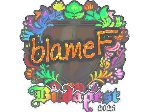 Sticker | blameF (Holo) | Budapest 2025