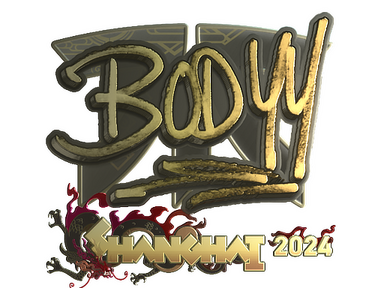 Sticker | bodyy (Gold) | Shanghai 2024