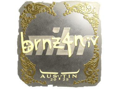 Sticker | brnz4n (Gold) | Austin 2025