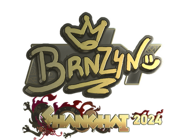 Sticker | brnz4n (Gold) | Shanghai 2024