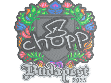 Sticker | chopper (Embroidered) | Budapest 2025
