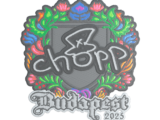 Sticker | chopper (Embroidered) | Budapest 2025