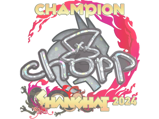 Sticker | chopper (Glitter, Champion) | Shanghai 2024