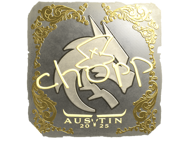 Sticker | chopper (Gold) | Austin 2025