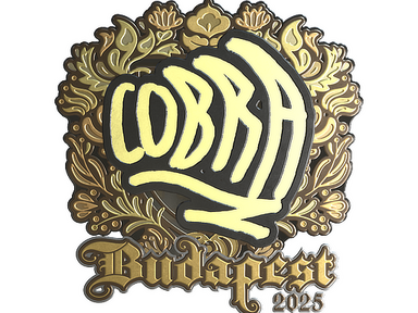 Sticker | cobra (Gold) | Budapest 2025