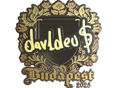 Sticker | dav1deuS (Gold) | Budapest 2025