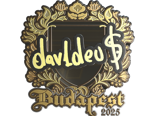 Sticker | dav1deuS (Gold) | Budapest 2025