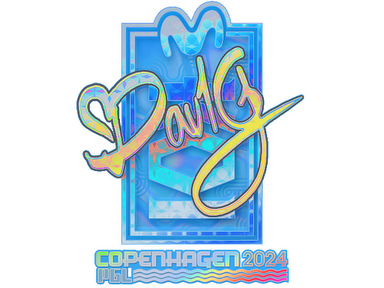 Sticker | dav1g (Holo) | Copenhagen 2024