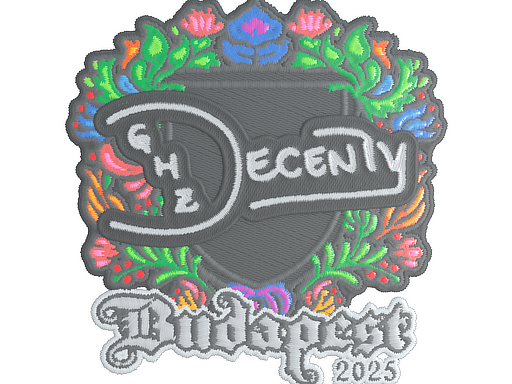 Sticker | decenty (Embroidered) | Budapest 2025