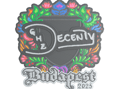 Sticker | decenty (Embroidered) | Budapest 2025