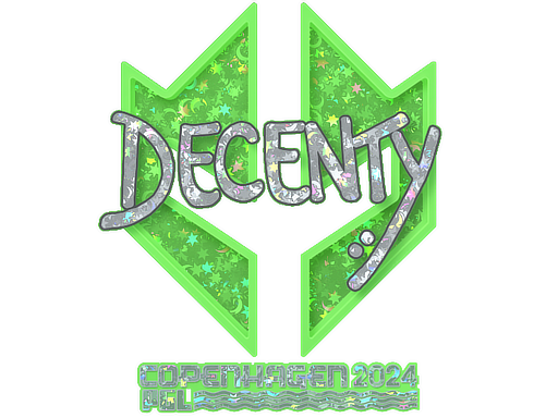 Sticker | decenty (Glitter) | Copenhagen 2024