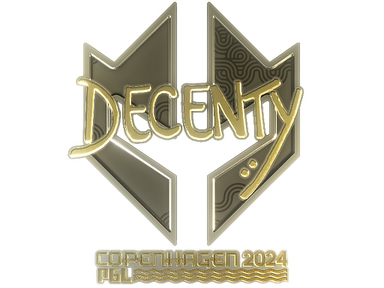 Sticker | decenty (Gold) | Copenhagen 2024