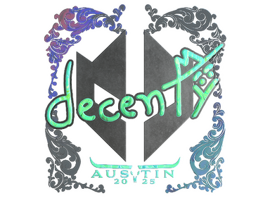 Sticker | decenty (Holo) | Austin 2025