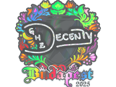 Sticker | decenty (Holo) | Budapest 2025