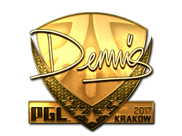 Sticker | dennis (Gold) | Krakow 2017