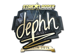 Sticker | dephh (Gold) | Berlin 2019