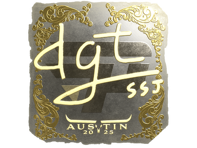 Sticker | dgt (Gold) | Austin 2025