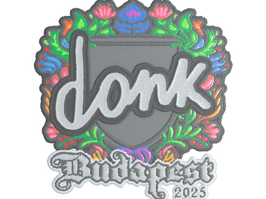 Sticker | donk (Embroidered) | Budapest 2025
