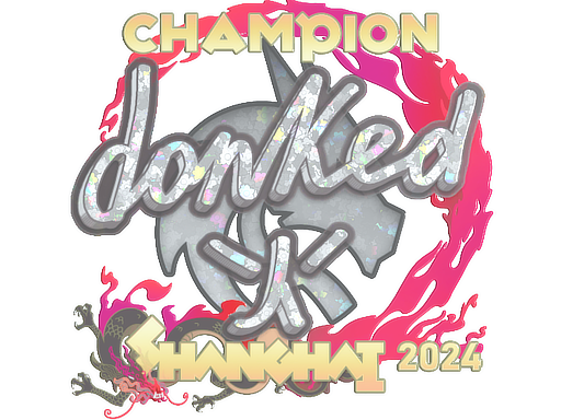 Sticker | donk (Glitter, Champion) | Shanghai 2024