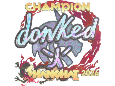 Sticker | donk (Holo, Champion) | Shanghai 2024