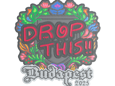 Sticker | drop (Embroidered) | Budapest 2025