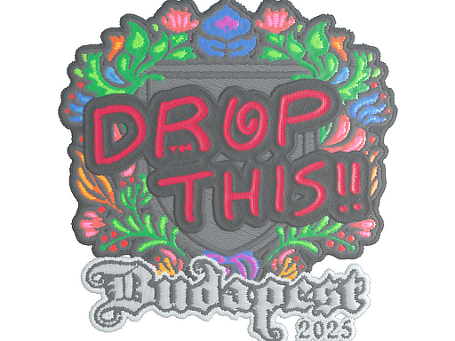 Sticker | drop (Embroidered) | Budapest 2025