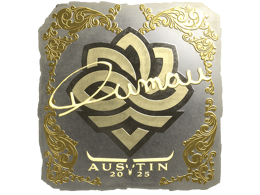 Sticker | dumau (Gold) | Austin 2025