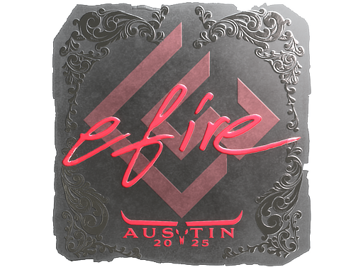 Sticker | efire (Foil) | Austin 2025