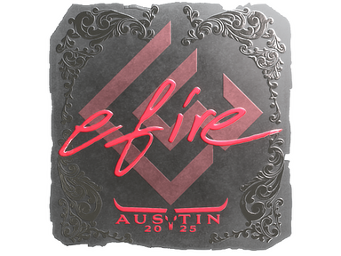 Sticker | efire (Foil) | Austin 2025