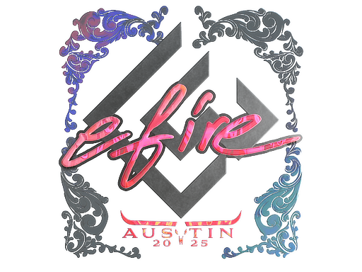 Sticker | efire (Holo) | Austin 2025