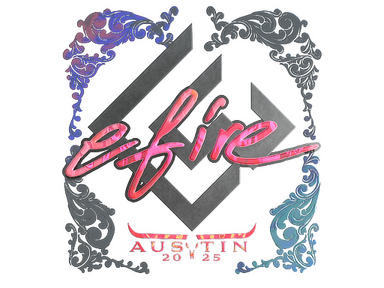 Sticker | efire (Holo) | Austin 2025